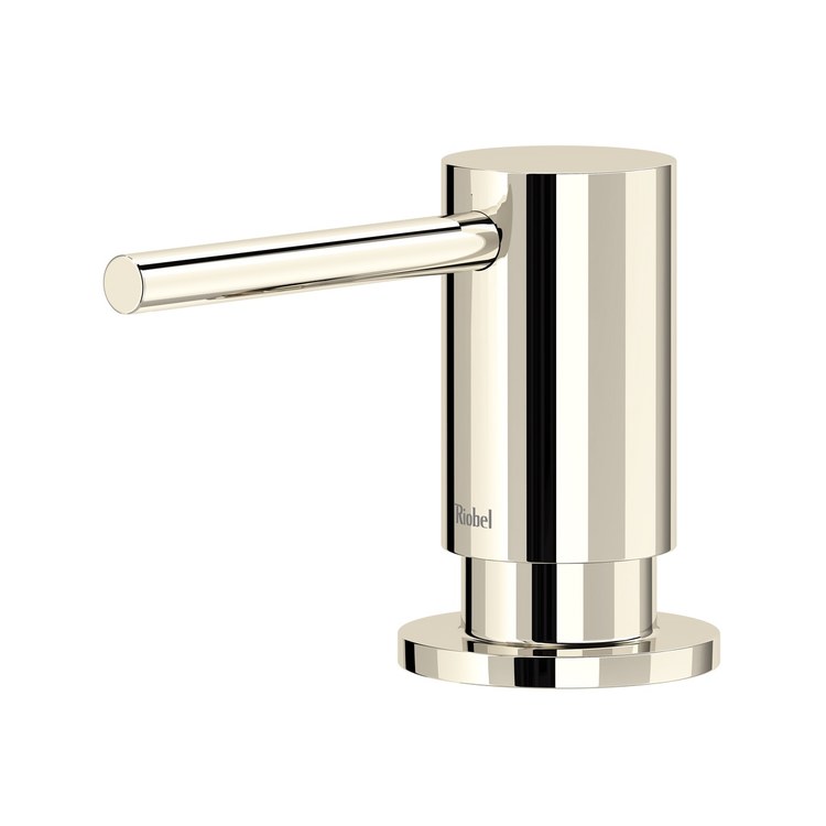Soap Dispenser Polished Nickel Deck Brass 18 Fluid Ounce