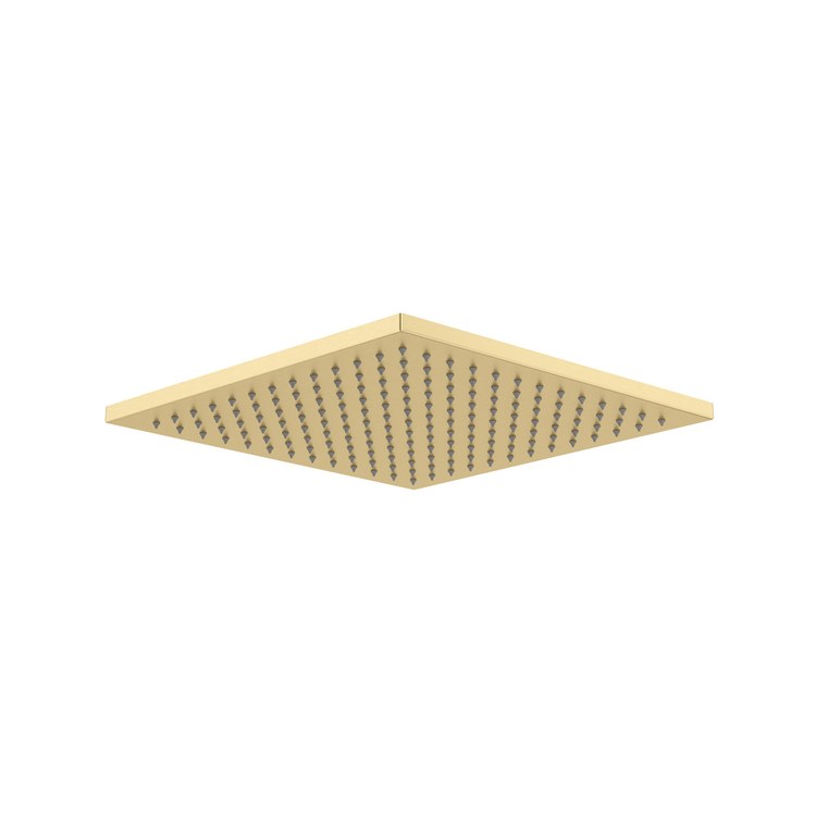 Showerhead 1 Functions Satin Brass US4 12 Inch 2.0 Gallons per Minute Square - Image 1