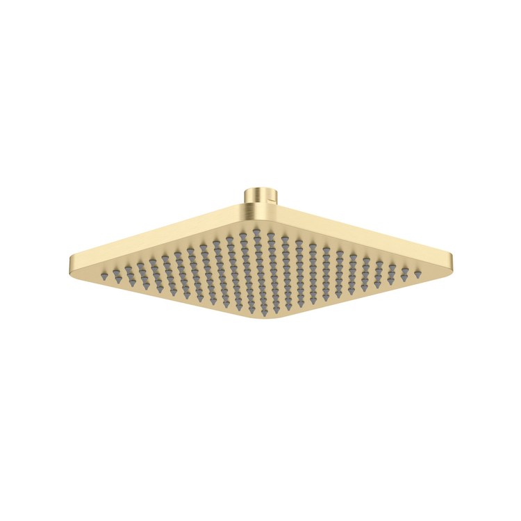 Showerhead 1 Functions Satin Brass US4 8 Inch 1.8 Gallons per Minute Square with Round Corners - Image 1