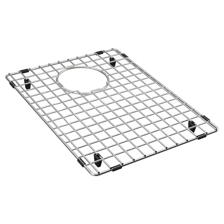 Sink Grid 10-5/16 x 15-2/5 Inch Steel Stainless Steel Rear Center Drain for Cube CUX16024/CUX16032 Sinks