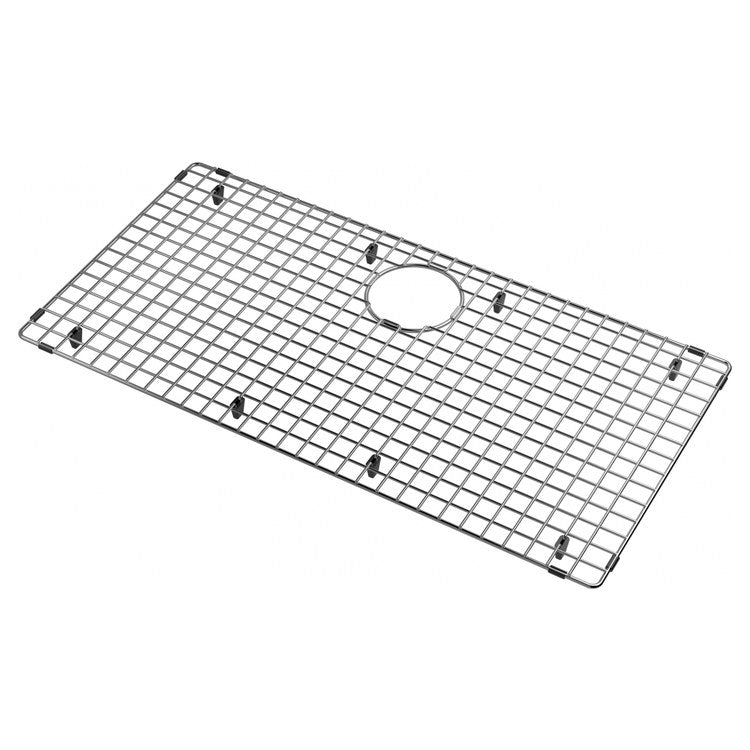 Sink Grid 31 Inch Steel Stainless Steel Rear Center Drain for Maris 31 inch Sinks
