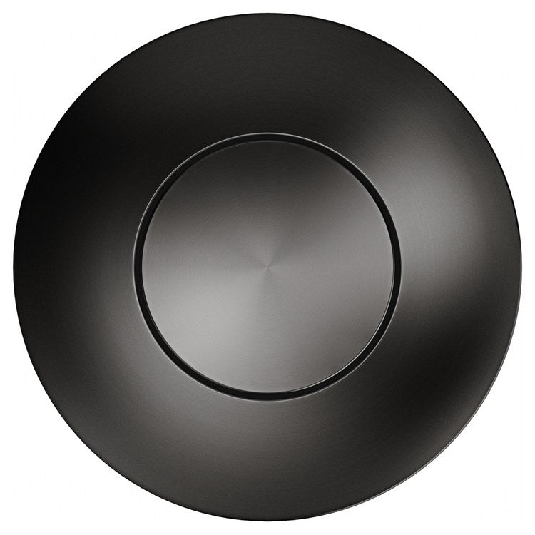 Air Activation Switch Round Anthracite Stainless Steel for Waste Disposal