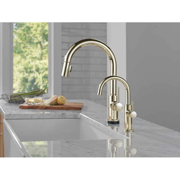 Beverage Faucet Contemporary Cold Water Only with Air Gap 1 Lever ADA Polished Nickel 360 DEG Swivel 1 Hole 1.5 Gallons per Minute - Image 3