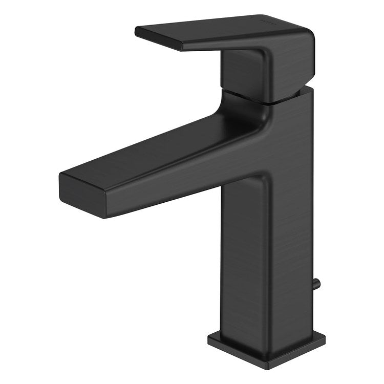 Lavatory Faucet GB 1 Lever ADA WaterSense/CALGreen/cUPC Matte Black 1.2 Gallons per Minute Deck Metal Pop-Up 1 Hole Comfort Glide - Image 1
