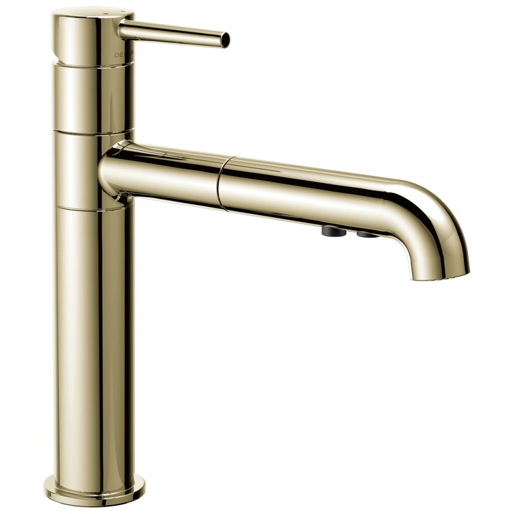 Kitchen Faucet Trinsic 1 Lever ADA Brilliance Polished Nickel 2 Function Pull-Out 120 DEG Swivel 1/3 Hole 1.8 Gallons per Minute