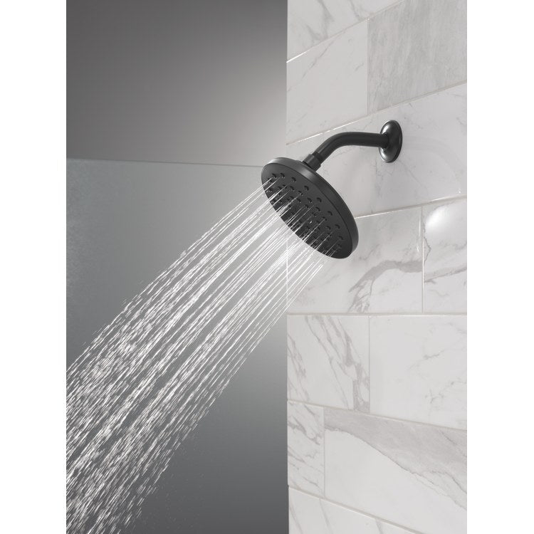 Showerhead PivotPro Universal Showering Components 1 Functions Raincan Matte Black 7 Inch 1.75 Gallons per Minute 360 Degree Pivot Round Ball Connector - Image 2