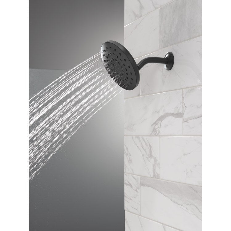 Showerhead PivotPro Universal Showering Components 1 Functions Raincan Matte Black 7 Inch 1.75 Gallons per Minute 360 Degree Pivot Round Ball Connector - Image 3