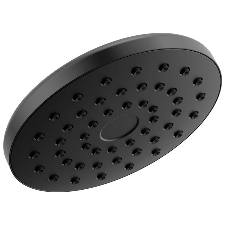 Showerhead PivotPro Universal Showering Components 1 Functions Raincan Matte Black 7 Inch 1.75 Gallons per Minute 360 Degree Pivot Round Ball Connector - Image 1
