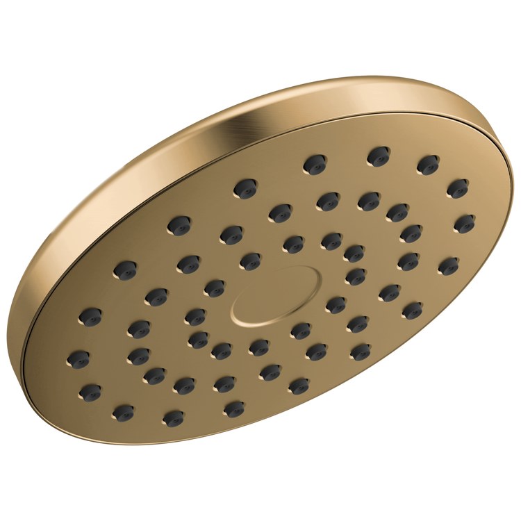 Showerhead PivotPro Universal Showering Components 1 Functions Raincan Lumicoat Champagne Bronze 7 Inch 1.75 Gallons per Minute 360 Degree Pivot Round Ball Connector - Image 1