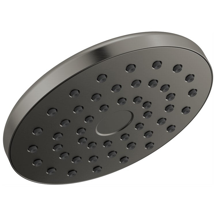 Showerhead PivotPro Universal Showering Components 1 Functions Raincan Lumicoat Black Stainless 7 Inch 1.75 Gallons per Minute 360 Degree Pivot Round Ball Connector - Image 1