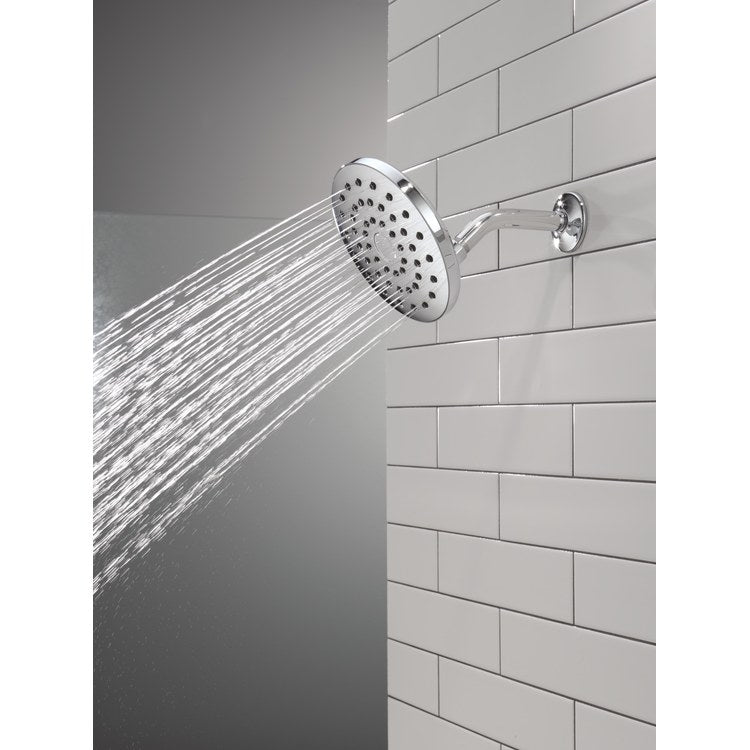 Showerhead PivotPro Universal Showering Components 1 Functions Raincan Lumicoat Chrome 7 Inch 1.75 Gallons per Minute 360 Degree Pivot Round Ball Connector - Image 2