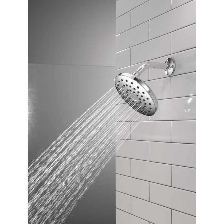 Showerhead PivotPro Universal Showering Components 1 Functions Raincan Lumicoat Chrome 7 Inch 1.75 Gallons per Minute 360 Degree Pivot Round Ball Connector - Image 3