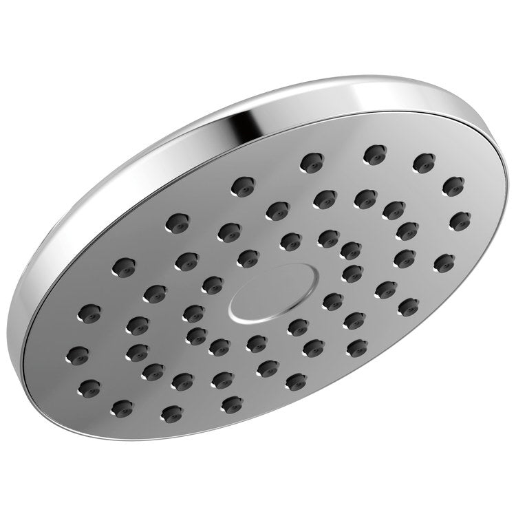 Showerhead PivotPro Universal Showering Components 1 Functions Raincan Lumicoat Chrome 7 Inch 1.75 Gallons per Minute 360 Degree Pivot Round Ball Connector - Image 1