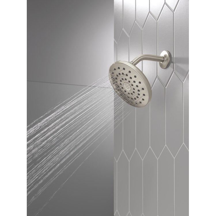 Showerhead PivotPro Universal Showering Components 1 Functions Raincan Lumicoat Stainless 7 Inch 1.75 Gallons per Minute 360 Degree Pivot Round Ball Connector - Image 2