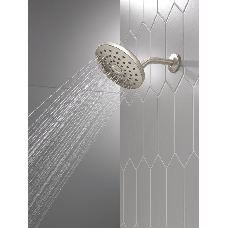 Showerhead PivotPro Universal Showering Components 1 Functions Raincan Lumicoat Stainless 7 Inch 1.75 Gallons per Minute 360 Degree Pivot Round Ball Connector - Image 3