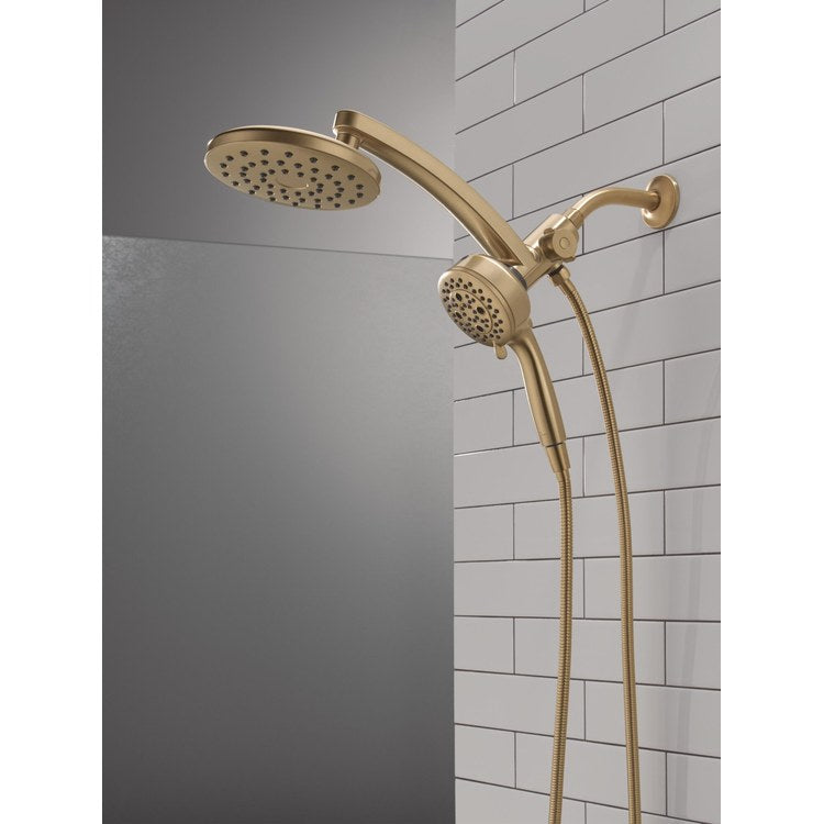 Handshower/Showerhead Combination Pivot Pro 3-In-1 Raincan Lumicoat Champagne Bronze WaterSense 7 Function 7 Inch Round 1.75 Gallons per Minute - Image 2