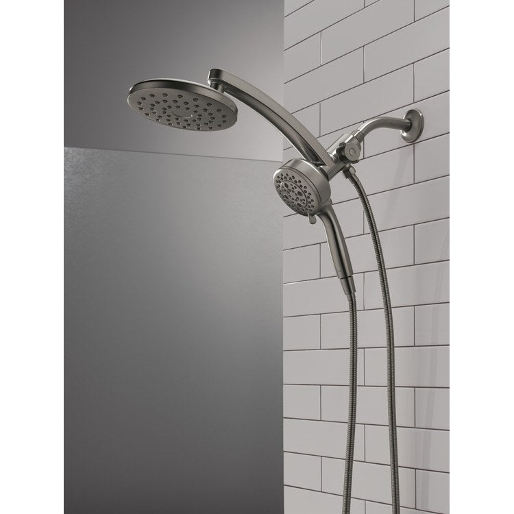 Handshower/Showerhead Combination Pivot Pro 3-In-1 Raincan Lumicoat Black Stainless WaterSense 7 Function 7 Inch Round 1.75 Gallons per Minute - Image 2