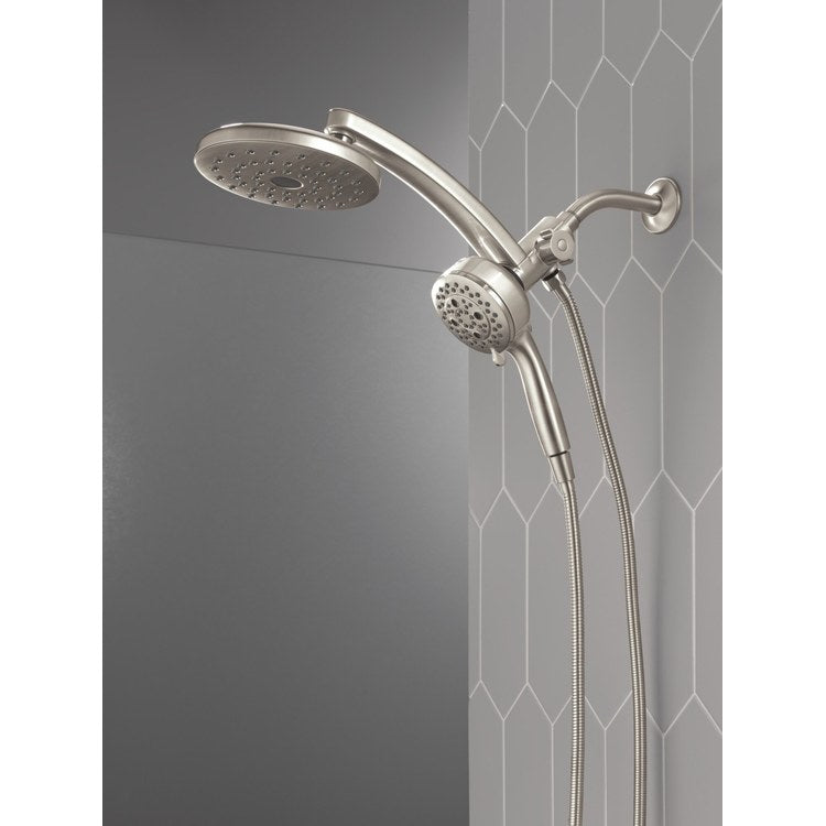 Handshower/Showerhead Combination Pivot Pro 3-In-1 Raincan Lumicoat Stainless WaterSense 7 Function 7 Inch Round 1.75 Gallons per Minute - Image 2