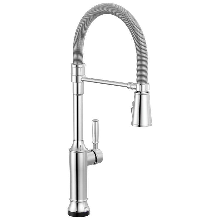 Kitchen Faucet Renaldi Touchless 1 Lever ADA Lumicoat Chrome Pull Down 3 Function Gooseneck 360 DEG Swivel 1/3 Hole Touch2O/ProClean/MagnaTite/VoiceIQ 1.8 Gallons per Minute - Image 1