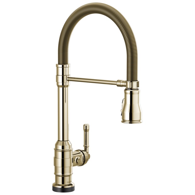 Kitchen Faucet Broderick Touchless 1 Lever ADA Brilliance Polished Nickel Pull Down 3 Function Gooseneck 360 DEG Swivel 1 Hole Deck Touch2O/Diamond Seal 1.8 Gallons per Minute - Image 3