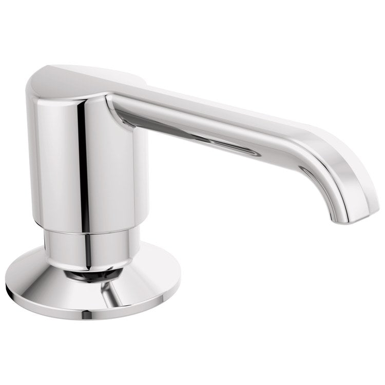 Soap Dispenser Emmeline Lumicoat Polished Nickel Deck Metal Pump 13 Ounce