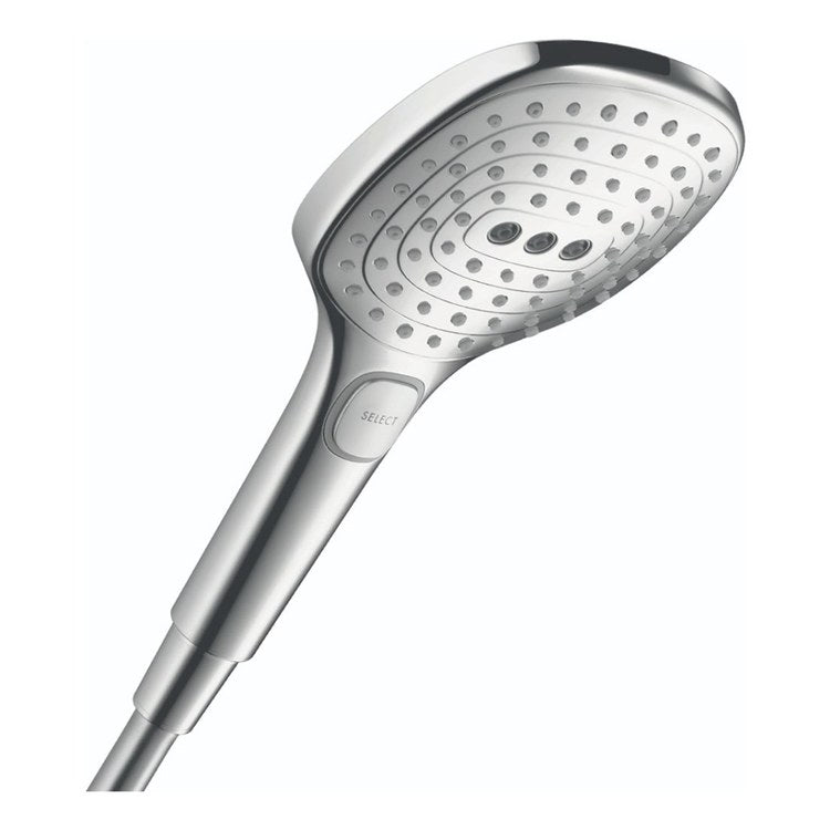 Handshower Raindance Select E 120 with Select Button Chrome 3 Functions WaterSense/cUPC 1.75 Gallons per Minute EcoRight 4-3/4 Inch