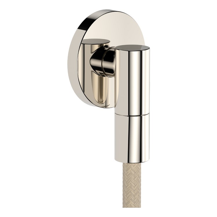 Wall Outlet S with Flange and Check Valves Polished Nickel cUPC