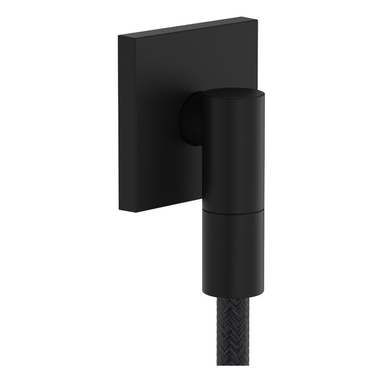 Wall Outlet with Flange and Check Valves Matte Black cUPC - Image 1