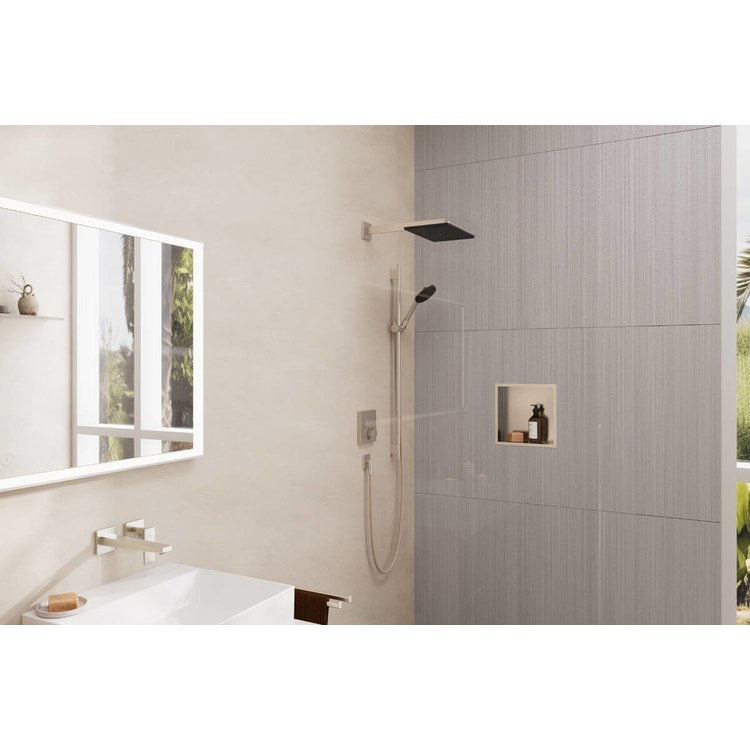 Wall Outlet with Flange and Check Valves Brushed Nickel cUPC - Image 2