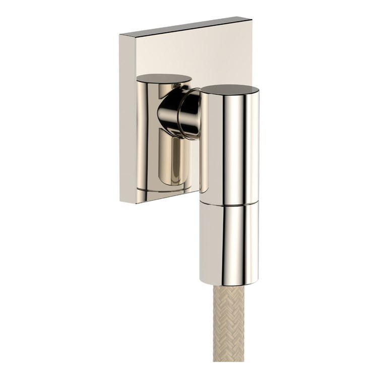 Wall Outlet with Flange and Check Valves Polished Nickel cUPC