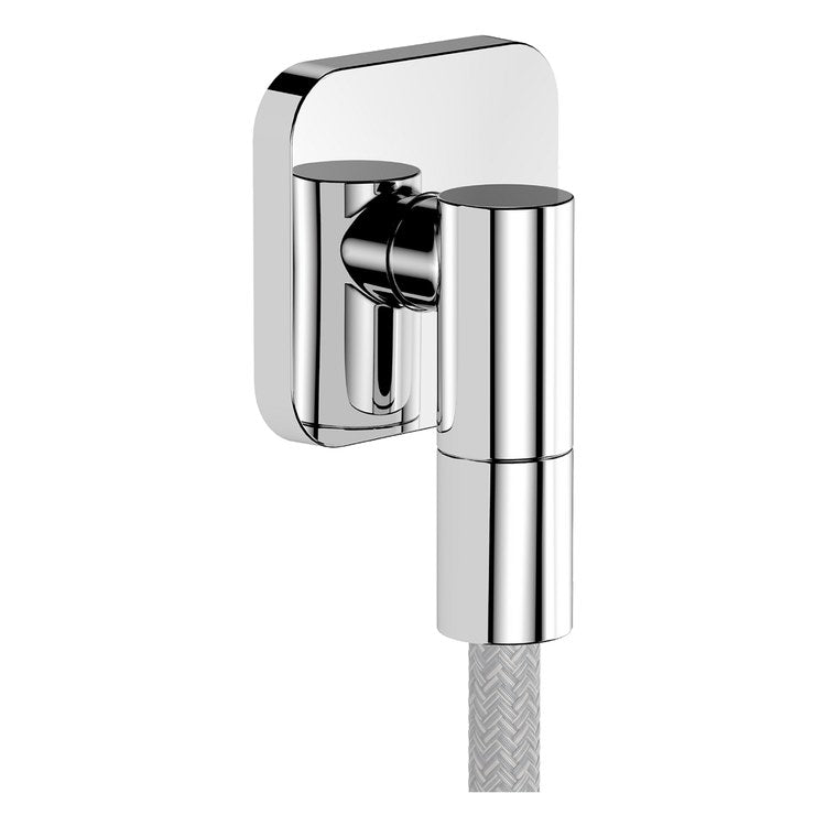 Wall Outlet Q SoftCube with Flange and Check Valves Chrome cUPC