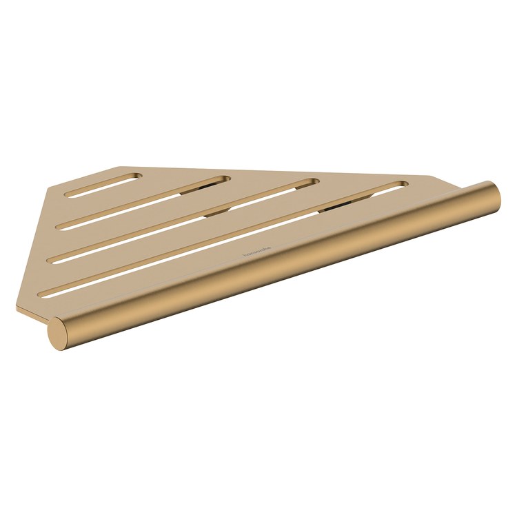 Basket AddStoris S Corner Brushed Bronze Metal