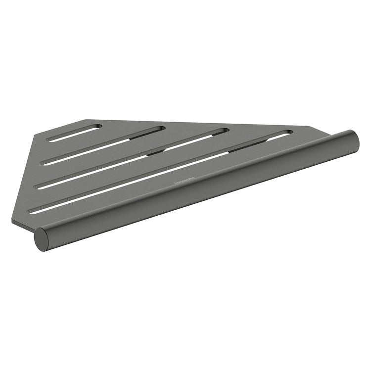 Basket AddStoris S Corner Brushed Black Chrome Metal