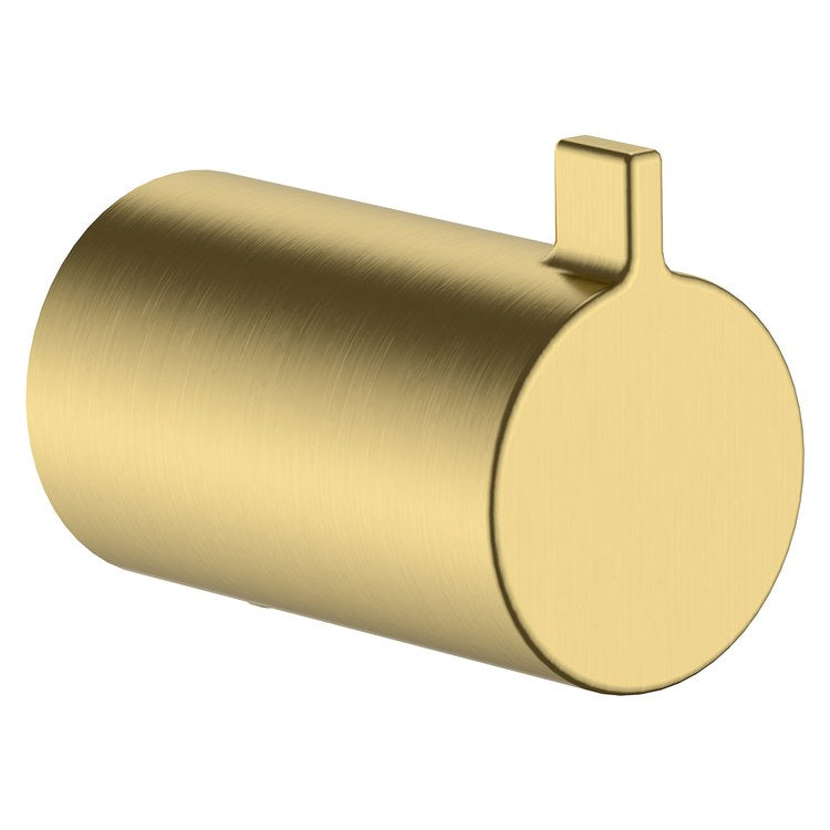 Robe Hook AddStoris S Brushed Gold Optic 1-1/5 Inch Wall Metal - Image 1