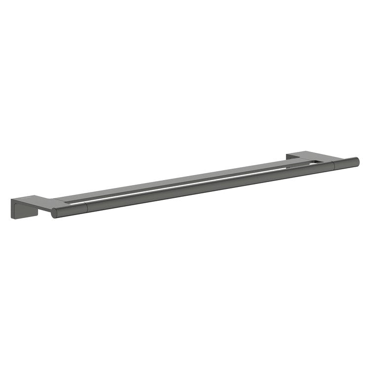 Towel Bar AddStoris S 25 Inch Brushed Black Chrome Metal - Image 1