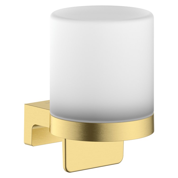 Soap Dispenser AddStoris S Brushed Gold Optic Wall Glass Glass/Metal 200 Milliliter