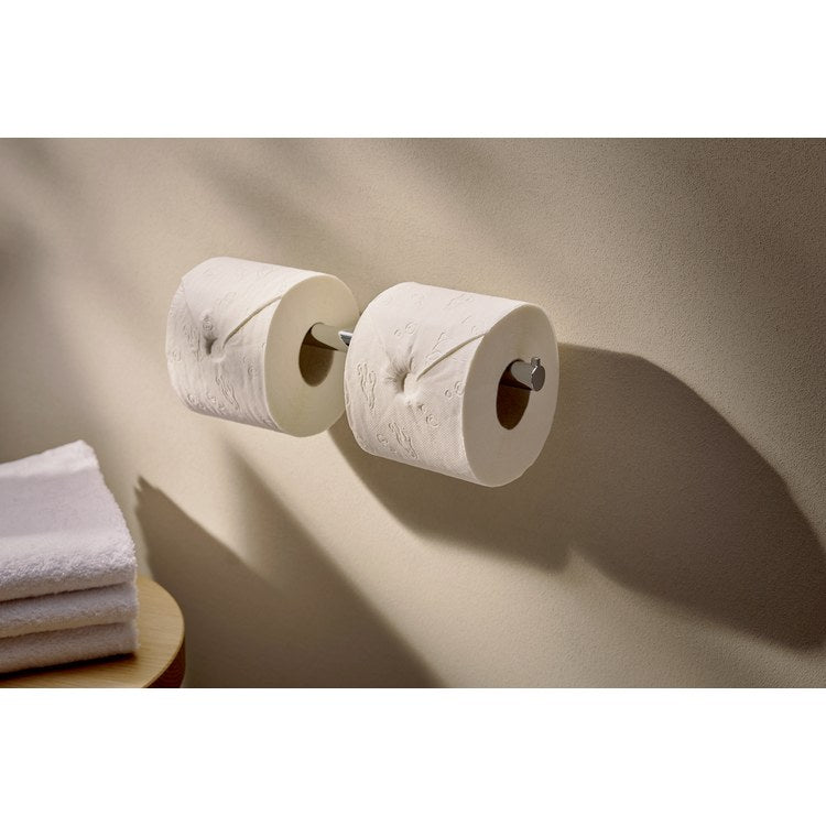 Toilet Paper Holder AddStoris S Chrome Metal 11-4/5 Inch 1-1/2 Inch Wall Mount - Image 2