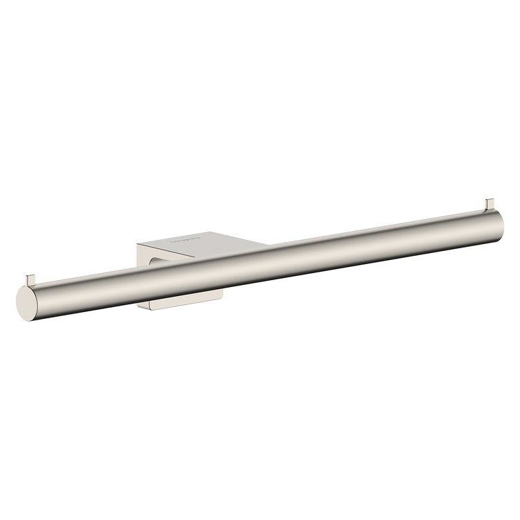 Toilet Paper Holder AddStoris S Polished Nickel Metal 11-4/5 Inch 1-1/2 Inch Wall Mount - Image 1