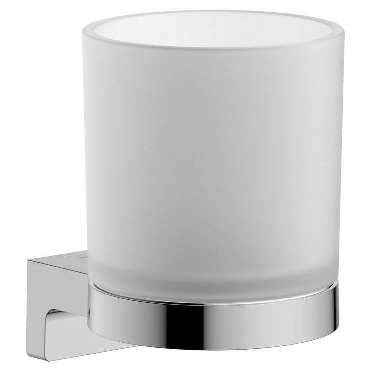 Tumbler AddStoris S Chrome Wall Mount Metal/Matte Glass 3-1/3 Inch