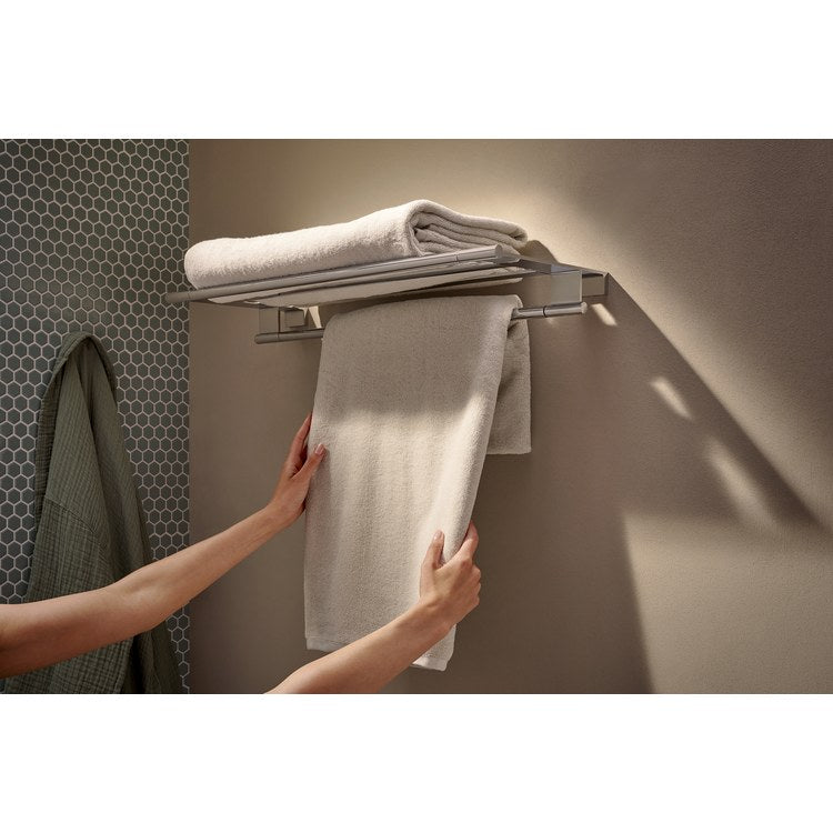 Towel Rack AddStoris S Chrome 26 Inch Metal 10-3/10 Inch Wall Mount - Image 2