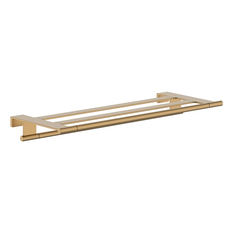 Towel Rack AddStoris S Brushed Bronze 26 Inch Metal 10-3/10 Inch Wall Mount - Image 1