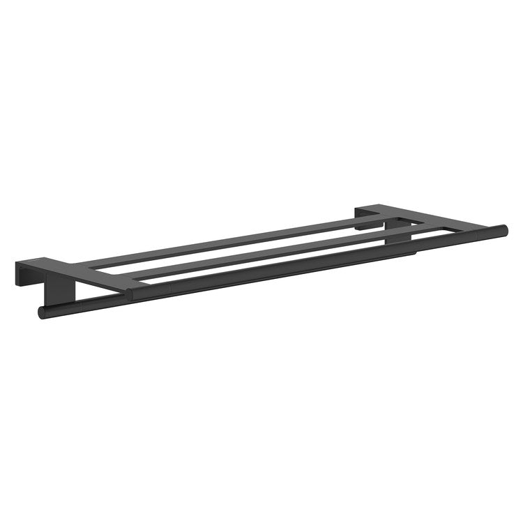 Towel Rack AddStoris S Matte Black 26 Inch Metal 10-3/10 Inch Wall Mount - Image 1