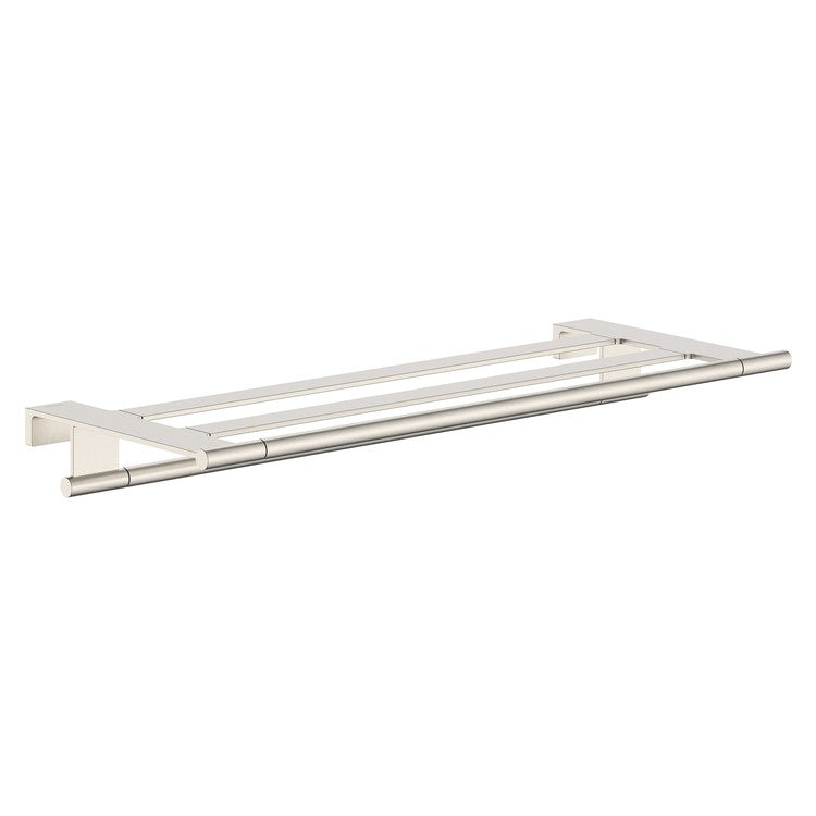 Towel Rack AddStoris S Brushed Nickel 26 Inch Metal 10-3/10 Inch Wall Mount - Image 1