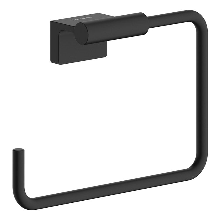 Towel Ring AddStoris S 7-11/25 Inch Open Swivel Matte Black Metal 2-1/20 Inch - Image 1