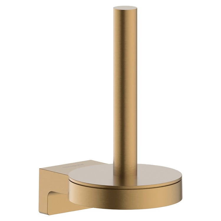 Toilet Paper Holder AddStoris S Brushed Bronze Metal 3-1/5 Inch 4-1/5 Inch Wall Mount - Image 1