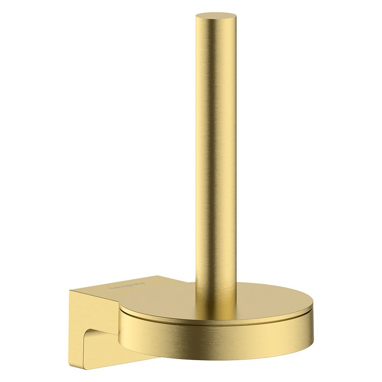 Toilet Paper Holder AddStoris S Brushed Gold Optic Metal 3-1/5 Inch 4-1/5 Inch Wall Mount - Image 1