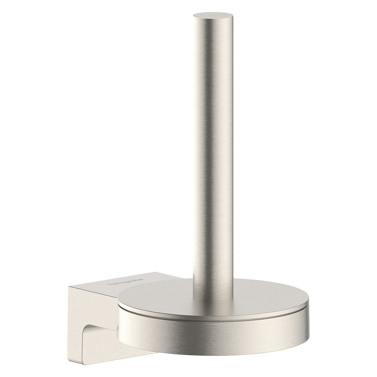 Toilet Paper Holder AddStoris S Brushed Nickel Metal 3-1/5 Inch 4-1/5 Inch Wall Mount - Image 1