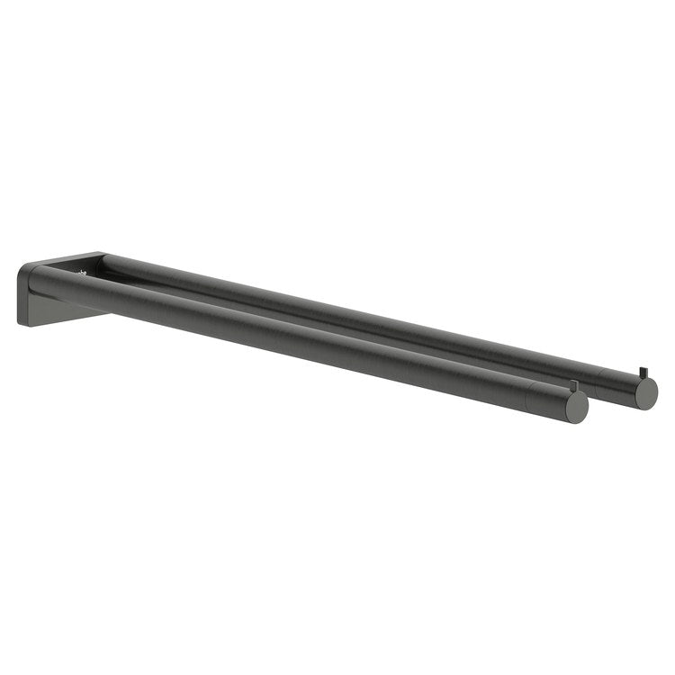 Towel Bar AddStoris S 17-2/5 Inch Brushed Black Chrome Metal - Image 1