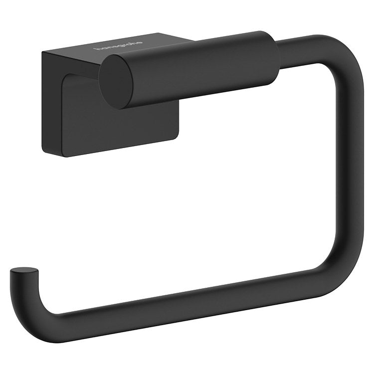 Toilet Paper Holder AddStoris S Matte Black Metal 5-3/5 Inch 2 Inch Wall Mount - Image 1