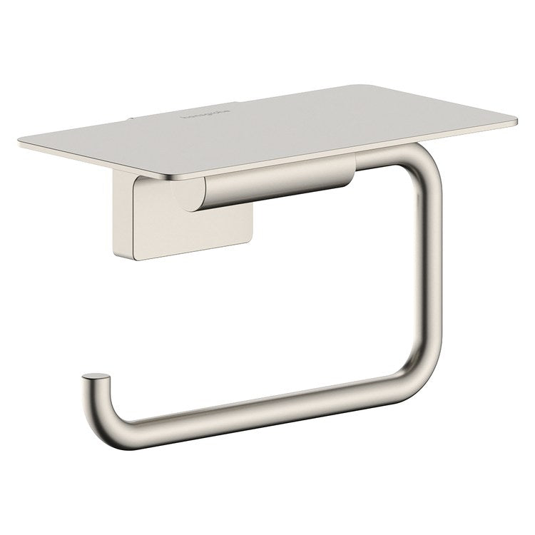 Toilet Paper Holder AddStoris S Polished Nickel Metal 5-3/5 Inch 3-1/3 Inch Wall Mount - Image 1